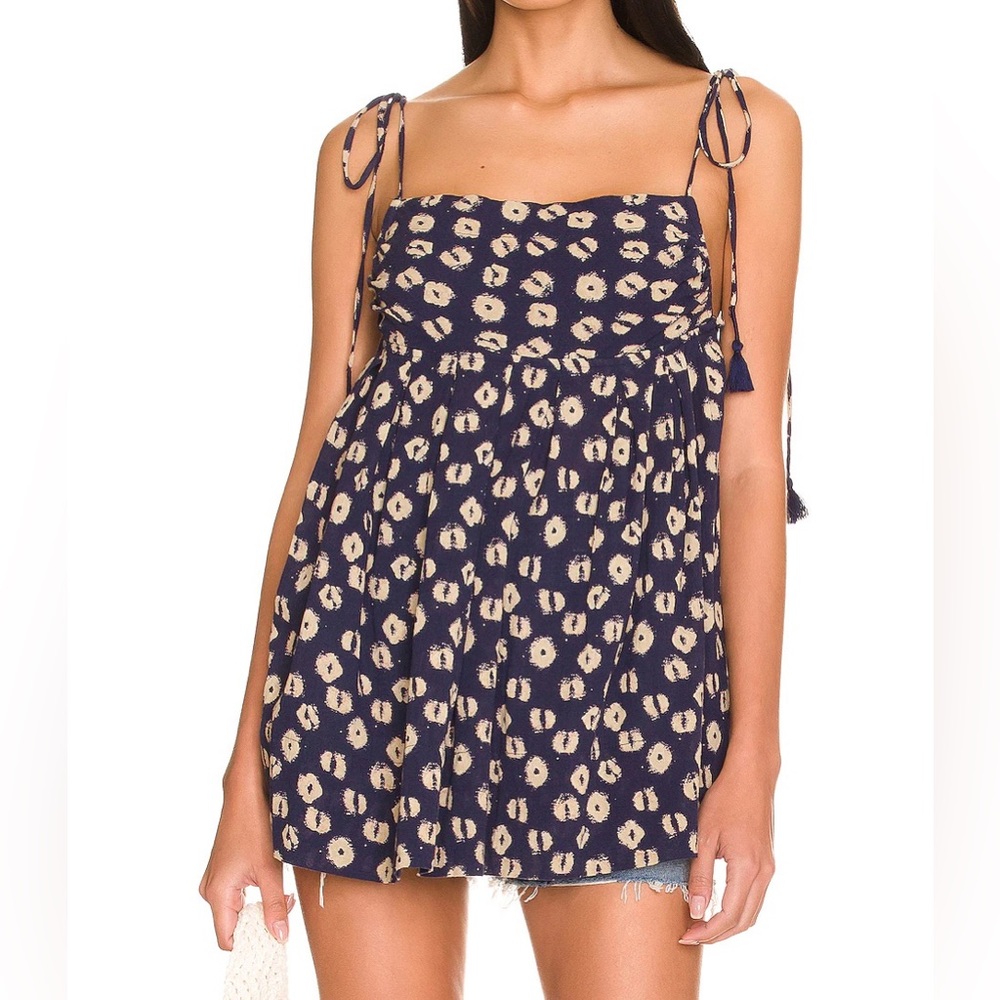 NWT Free People Indigo Combo Molly Tunic S